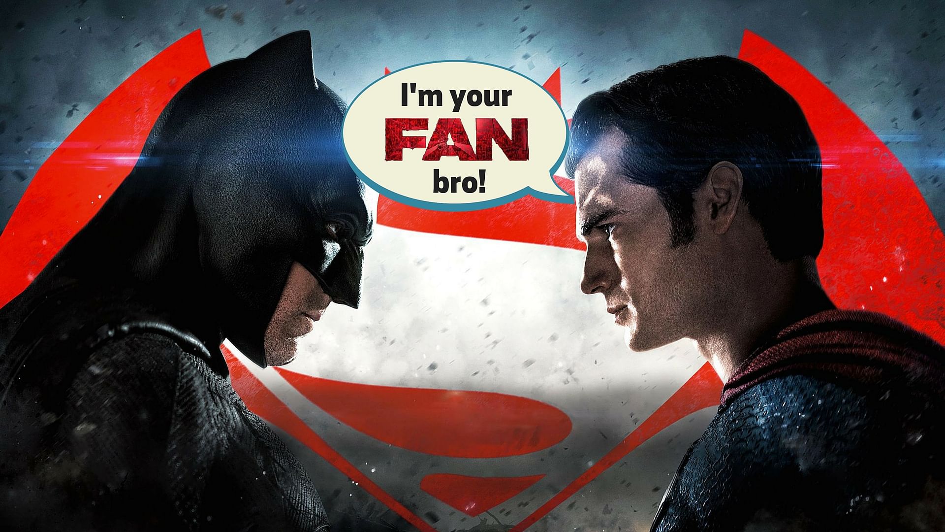 Check out Superman playing Gaurav and Batman playing Aryan in this epic <i>FAN</i> trailer spoof (Photo: Twitter/<a href="https://twitter.com/atseeber">@atseeber</a>)