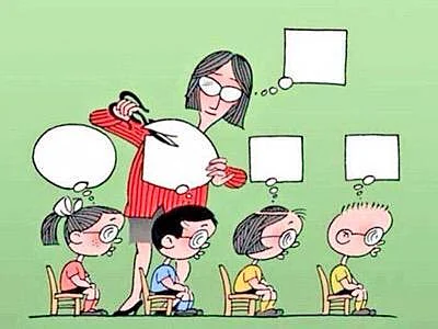 Schools trying to kill creativity. (Photo: Twitter/<a href="https://twitter.com/WAKEUPPEOPL3">Open Your Mind</a>)