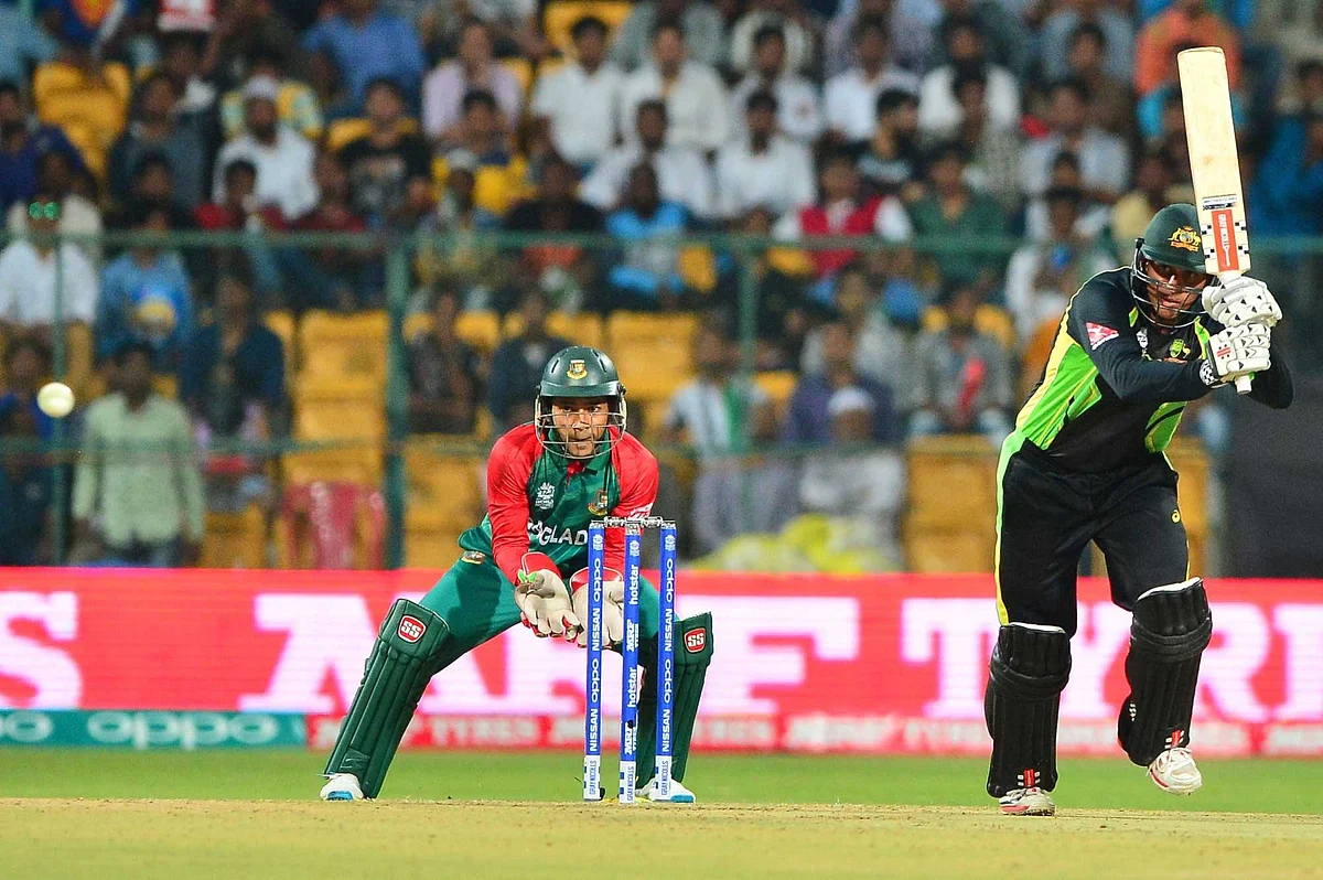 Khawaja during his innings of 58. (Photo: AP)