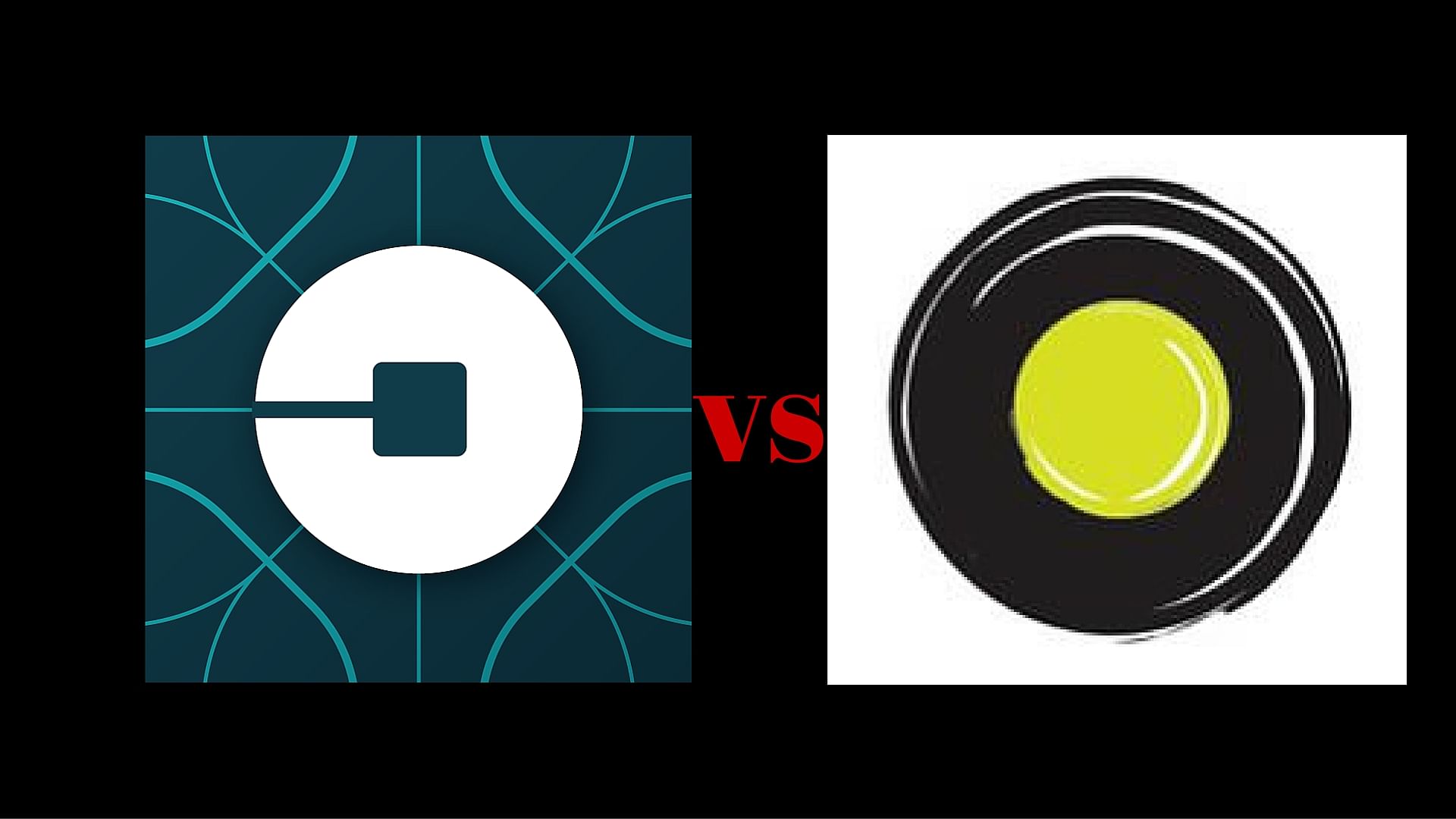 War of the app based taxi service. Uber’s logo (left) and Olacabs’ logo (right). (Photo Courtesy: Facebook)
