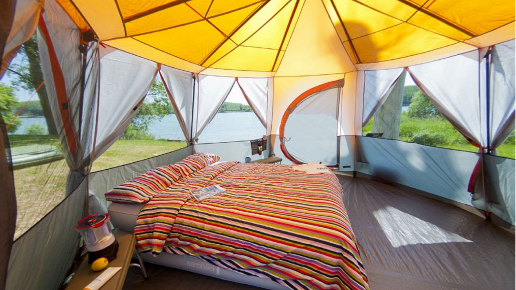 The gorgeous ‘glamping’ tents provided by LetsCampOut will turn a camper out of me yet! (Photo Courtesy: Radhika Sharma)