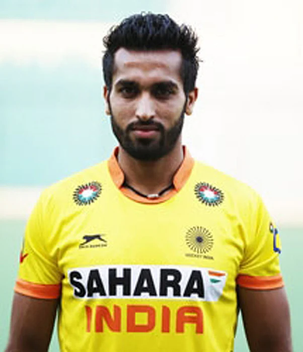The Indian hockey player Dharamvir Singh who recently completed his 100th international match - 9th April, Sultan Azlan Shah Cup 2015 match against Canada in Ipoh, Malaysia. (Photo: IANS)