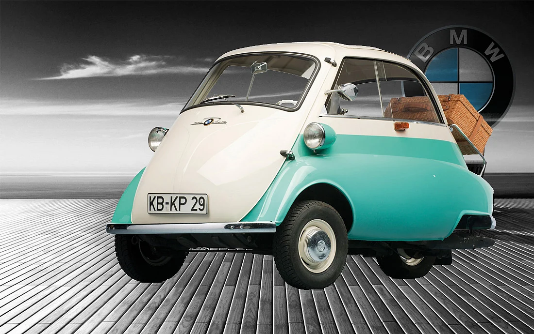 1953 BMW Isetta 300. (Photo: Altered by <b>The Quint</b>)
