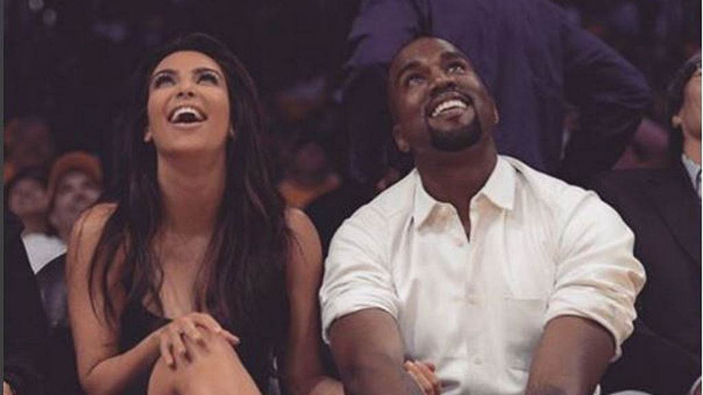 Kim Kardashian and Kanye West  