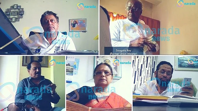 Trinamool Congress leaders that have allegedly accepted bribes. (Photo: Narada News, altered by <b>The Quint</b>)