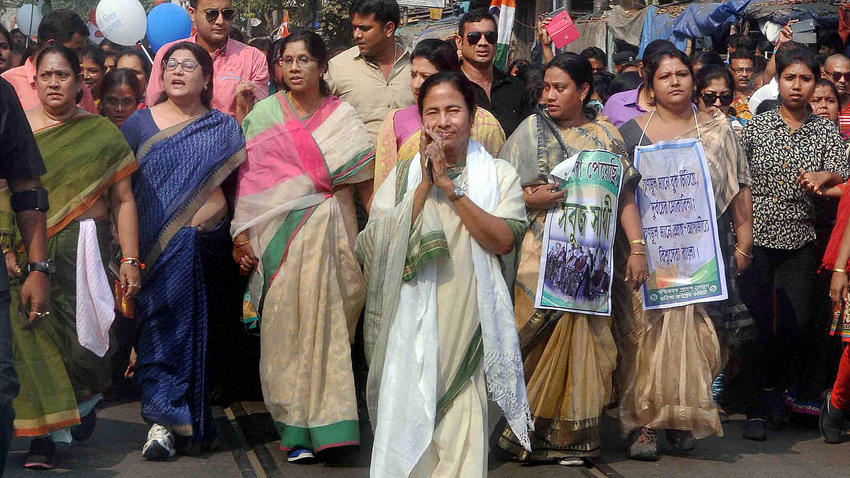 This is in spite of the fact that many opinion surveys have predicted a TMC win in the West Bengal Assembly election.
