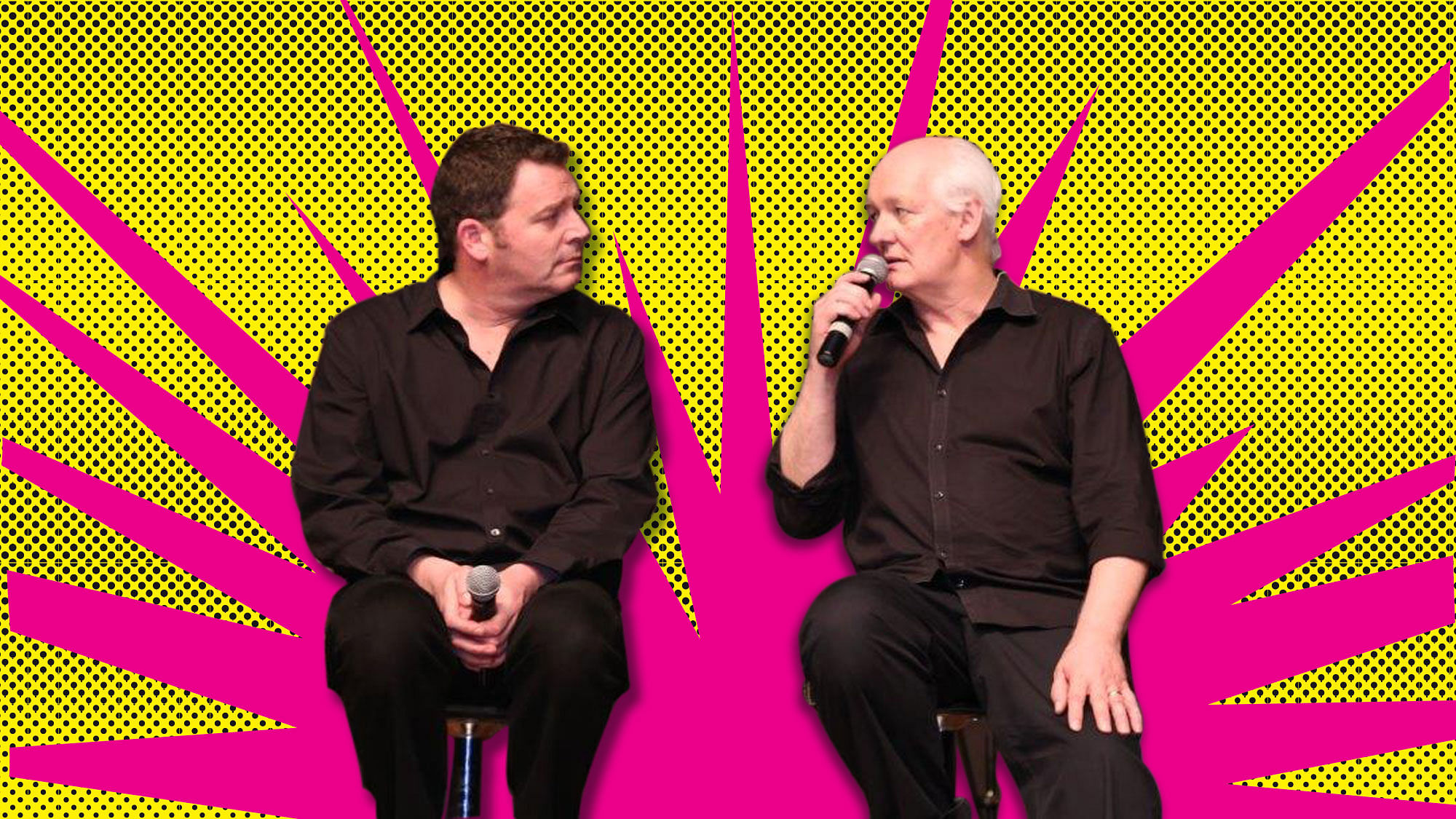 Brad (left) and Colin (right) perform in India for the second time. (Image altered by <b>The Quint</b>)