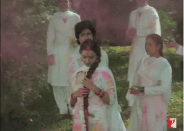 Take a look at how the festival of Holi has played a part in Bollywood over the years.