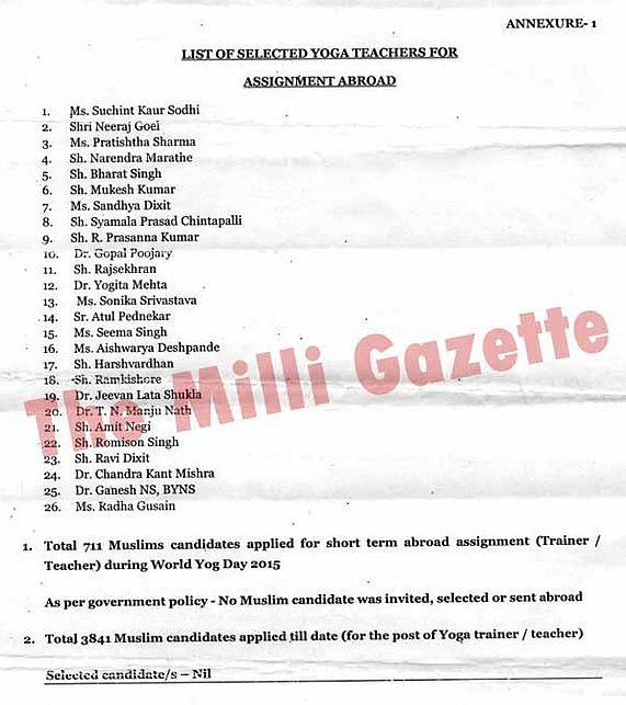 (Source: <a href="http://www.milligazette.com/news/13831-we-dont-recruit-indian-muslims-modi-govts-ayush-ministry">The Milli Gazette</a>)