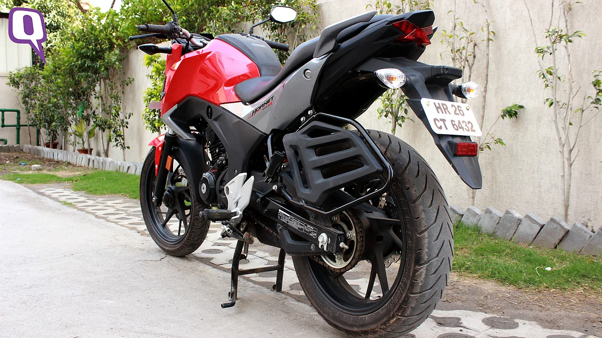 The rear end of Honda CB Hornet 160R. (Photo: <b>The Quint</b>)