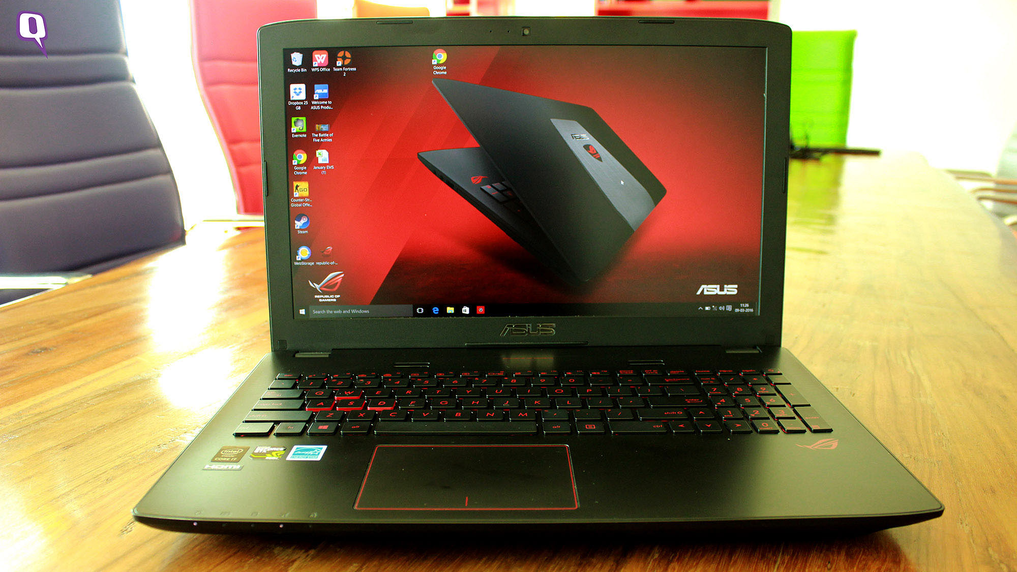 

Asus ROG GL552JX gaming laptop. (Photo: <b>The Quint</b>)