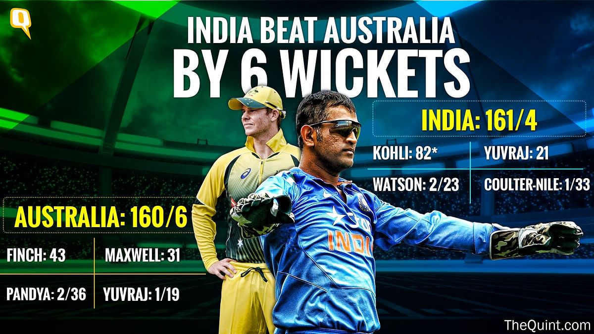 Match Blog: Click here for all the latest updates, pictures and reactions from the India-Australia World T20 match.