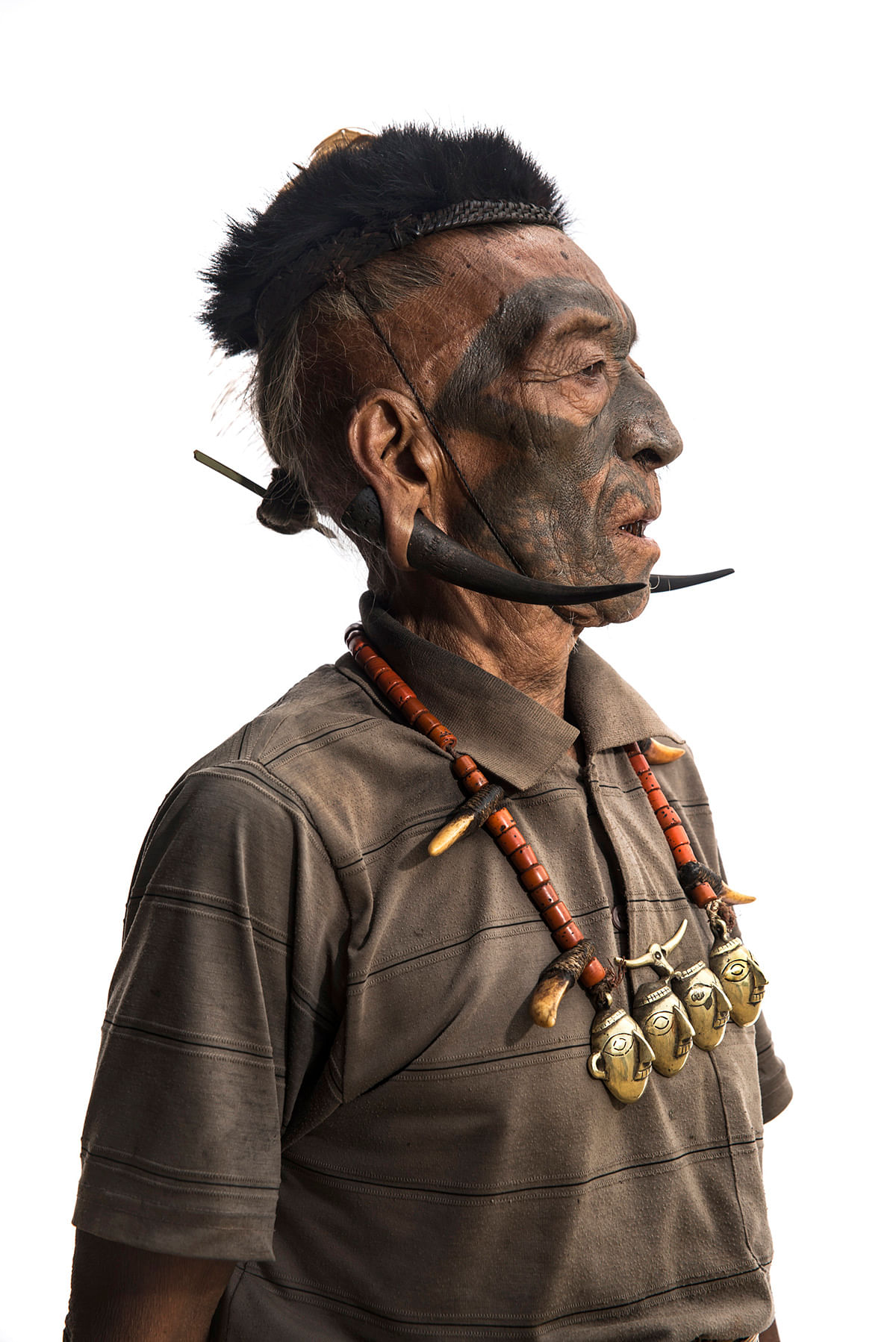 

The Konyak tribe of Nagaland was  known for its fierce headhunters for centuries until the 1970s. 