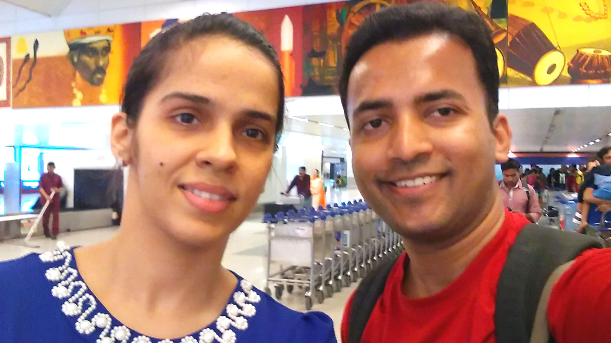 Meeting the freshest Padma Bhushan awardee, Saina Nehwal, was an exciting moment for the writer, on an equally beautiful vacation in southern India (Photo: Aaqib Raza Khan/<b>The Quint</b>)