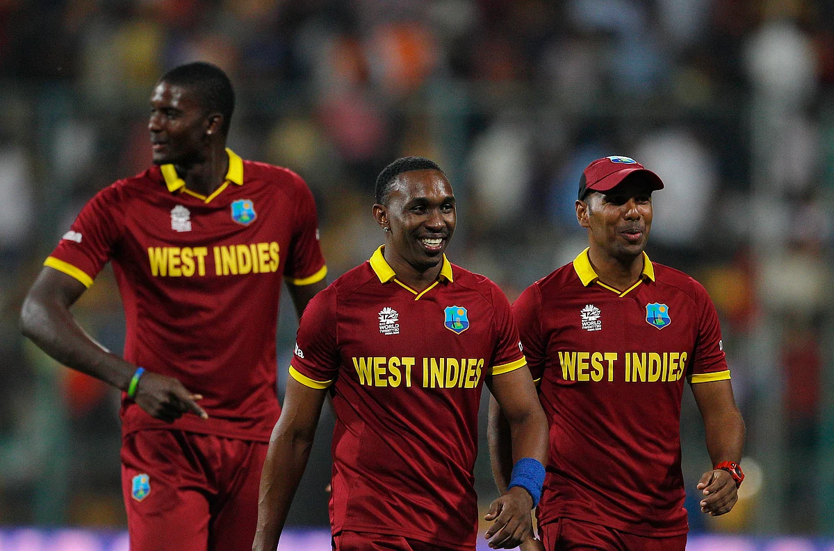 Dwayne Bravo,Samuel Badree and Jason Holder lead the WI bowling attack (Picture: AP)