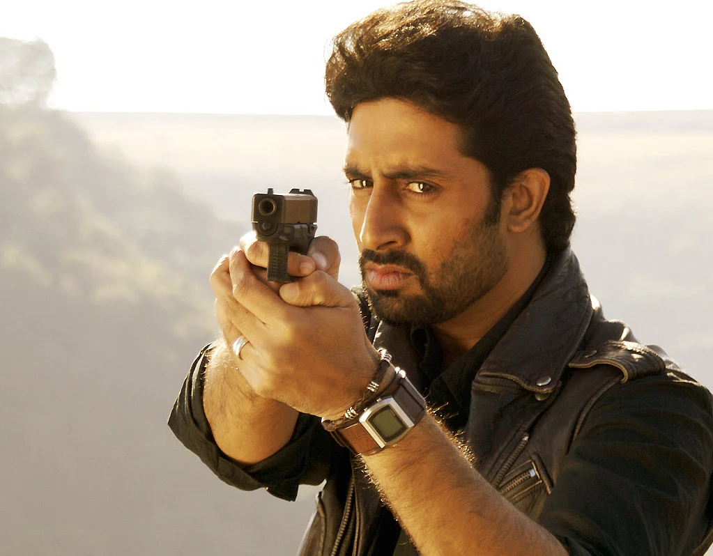 Abhishek Bachchan in a scene from <i>Dhoom 2</i>