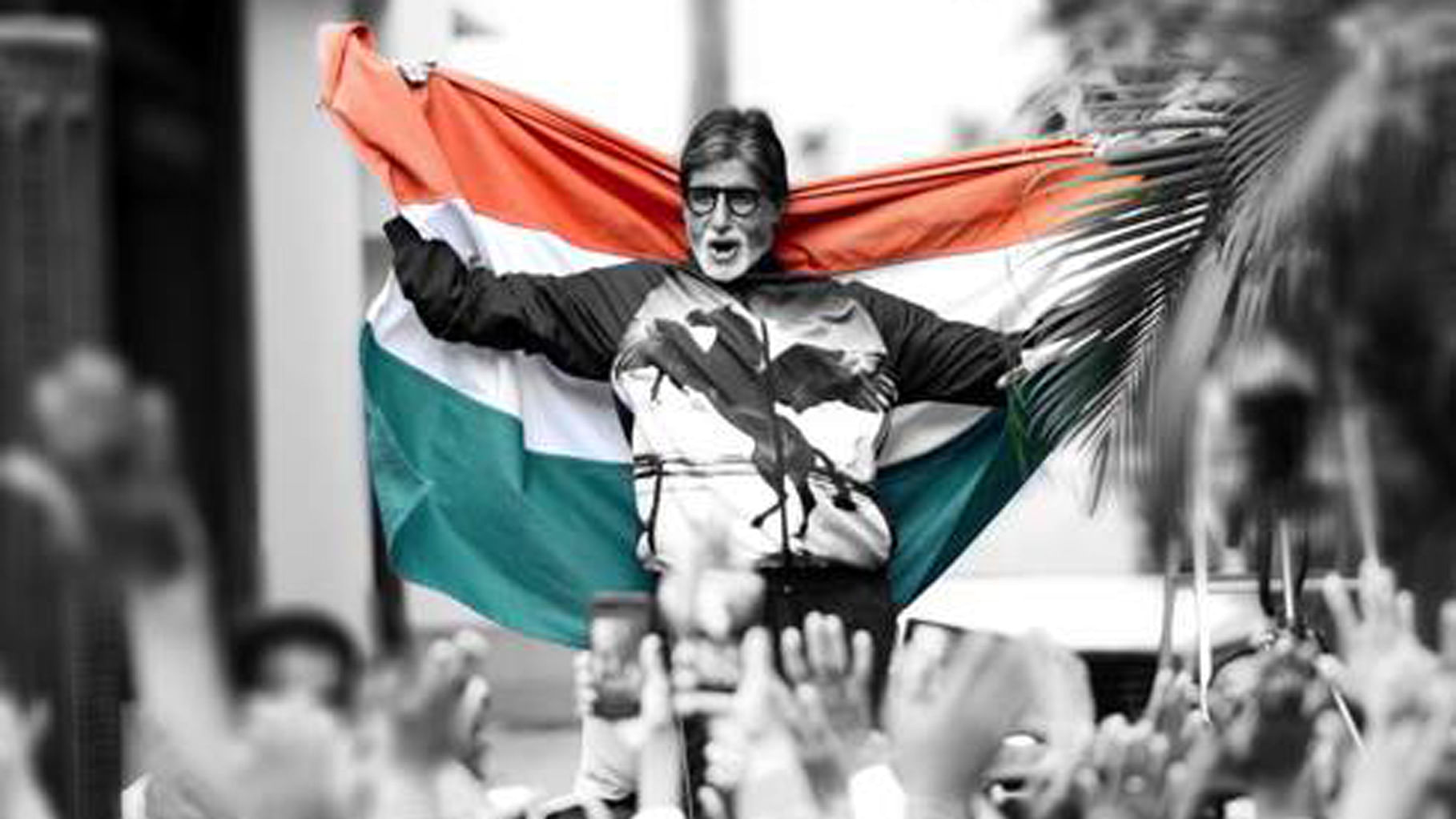 Amitabh Bacchan celebrating during a previous victory by India. (Photo Courtesy: Amitabh Bachchan’s <a href="https://www.facebook.com/AmitabhBachchan/?fref=ts">Facebook</a> Page)