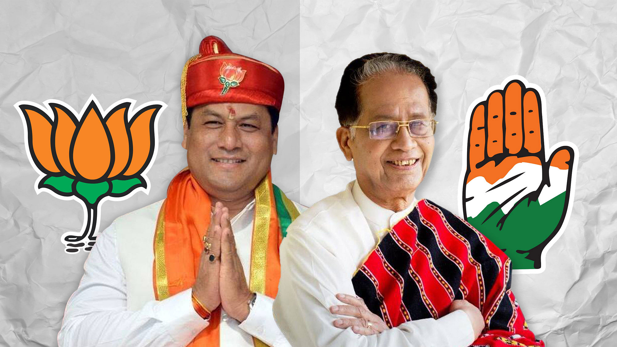The Sonowal versus Gogoi battle in Assam is a do-or-die for the  BJP &amp; the Congress. (Photo: <b>The Quint</b>)