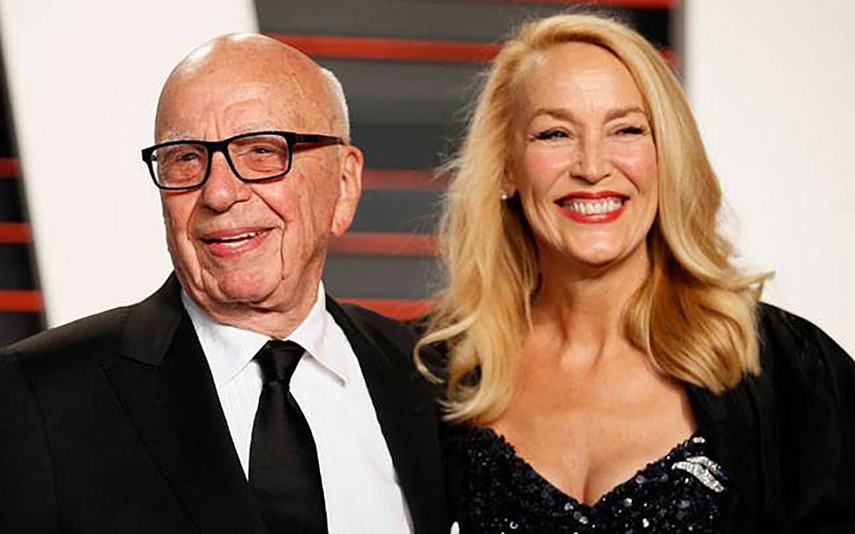 Media mogul Rupert Murdoch feels “luckiest” after marrying Jerry Hall. 