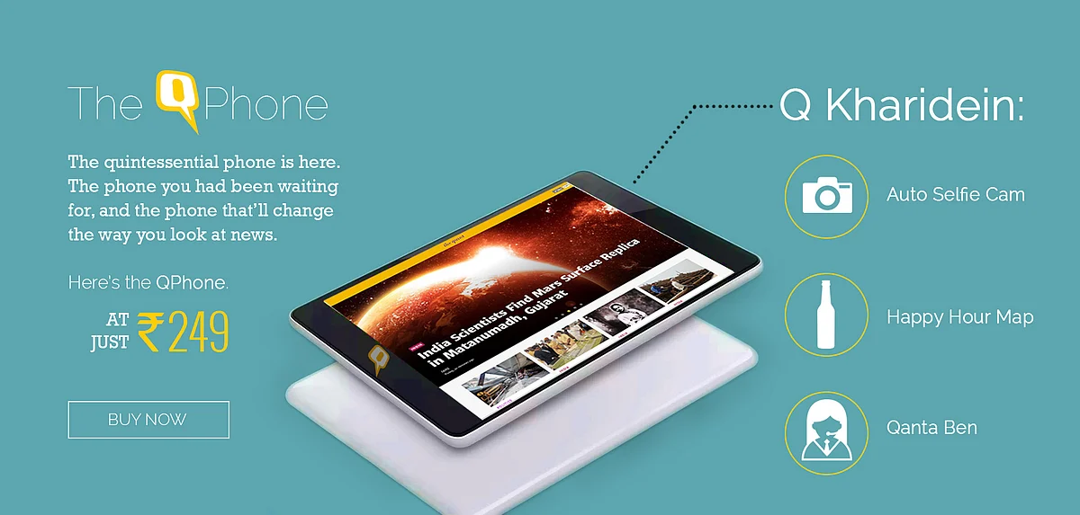 The much-anticipated QPhone is here, brought to you by <b>The Quint.</b>