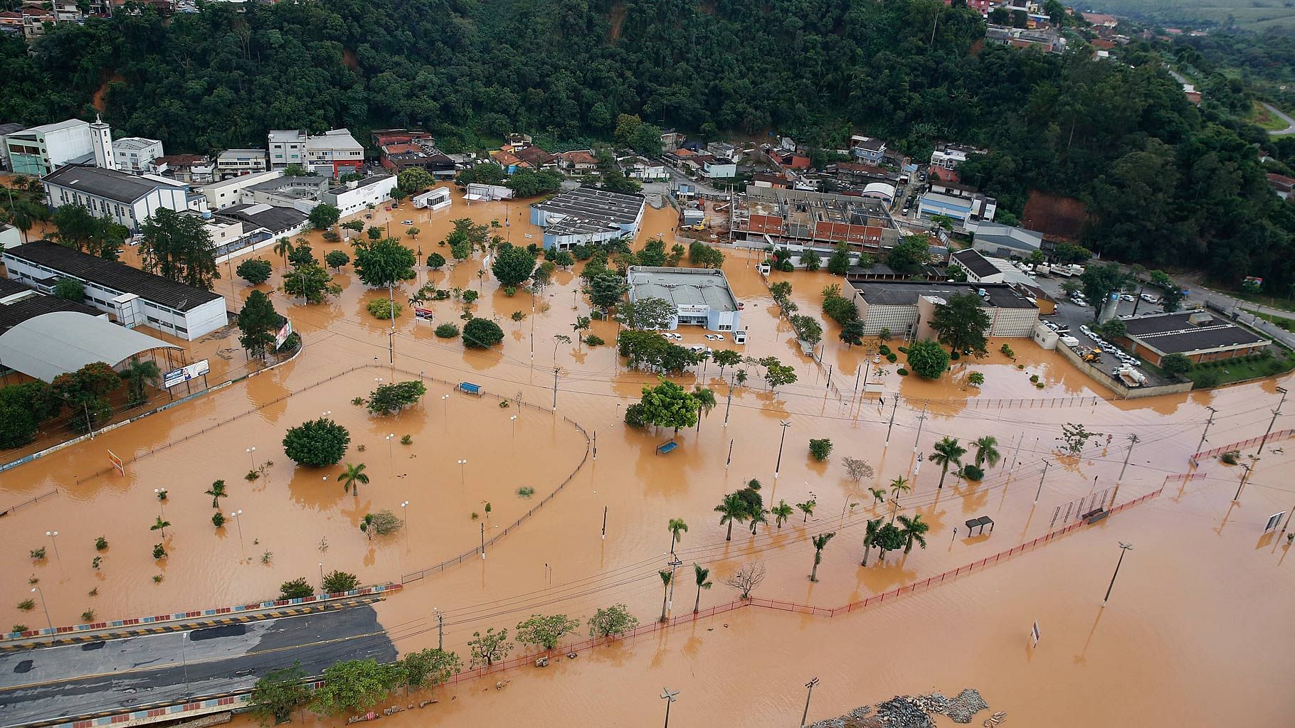 Towns in and around Sao Paulo were severely affected as well. (Photo: AP)