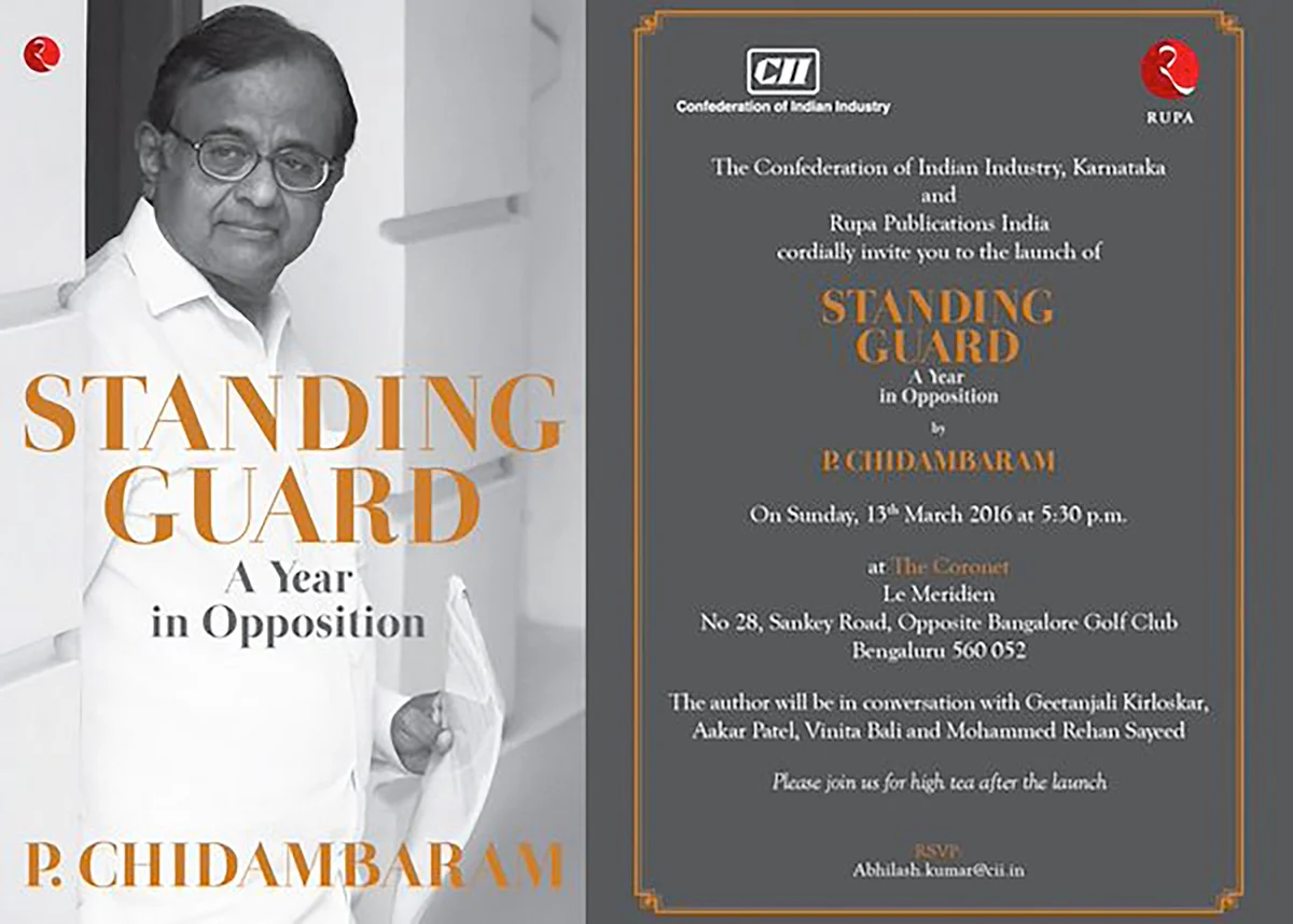 The cover of Chidambaram’s book. (Photo: <a href="https://twitter.com/KartiPC/status/707438701090045953">Twitter</a>)