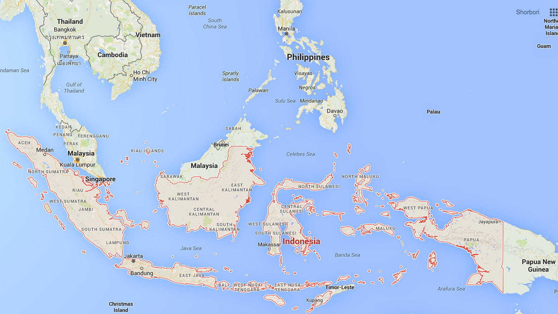 A shallow, powerful earthquake of magnitude 7.9 struck off the west coast of the Indonesian island of Sumatra. (Photo Courtesy: Google Maps)