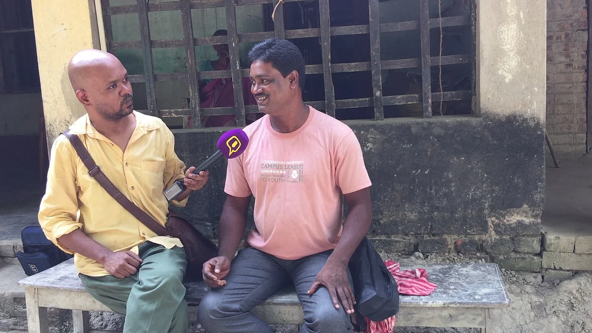 Saroj Ghorui, an employee of Haldia Petrochemicals. (Photo: Abhirup Dam)