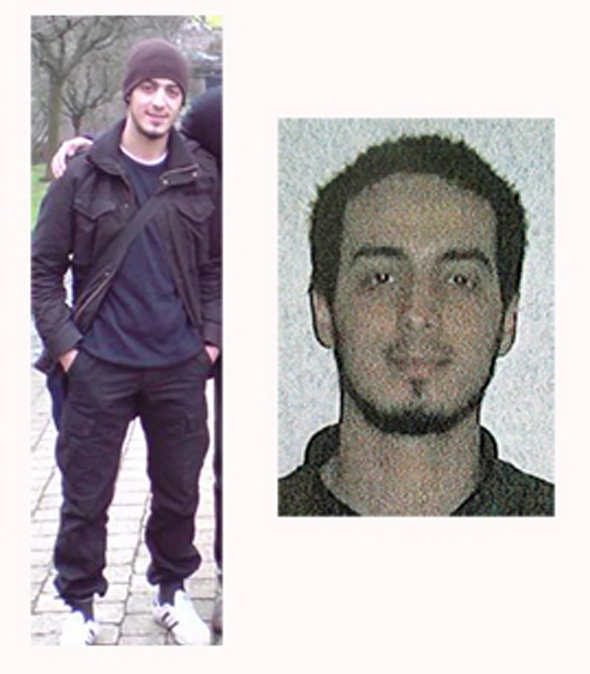 Undated combination photo provided by the Belgian Federal Police in Brussels of suspect Najim Laachraoui on Monday, 21 March 2016. (Photo: AP)