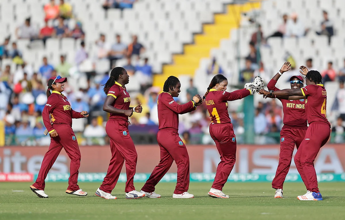 West Indies have lost one match against England but have outclassed Pakistan, Bangladesh and India to make it to the semis. (Photo: AP)