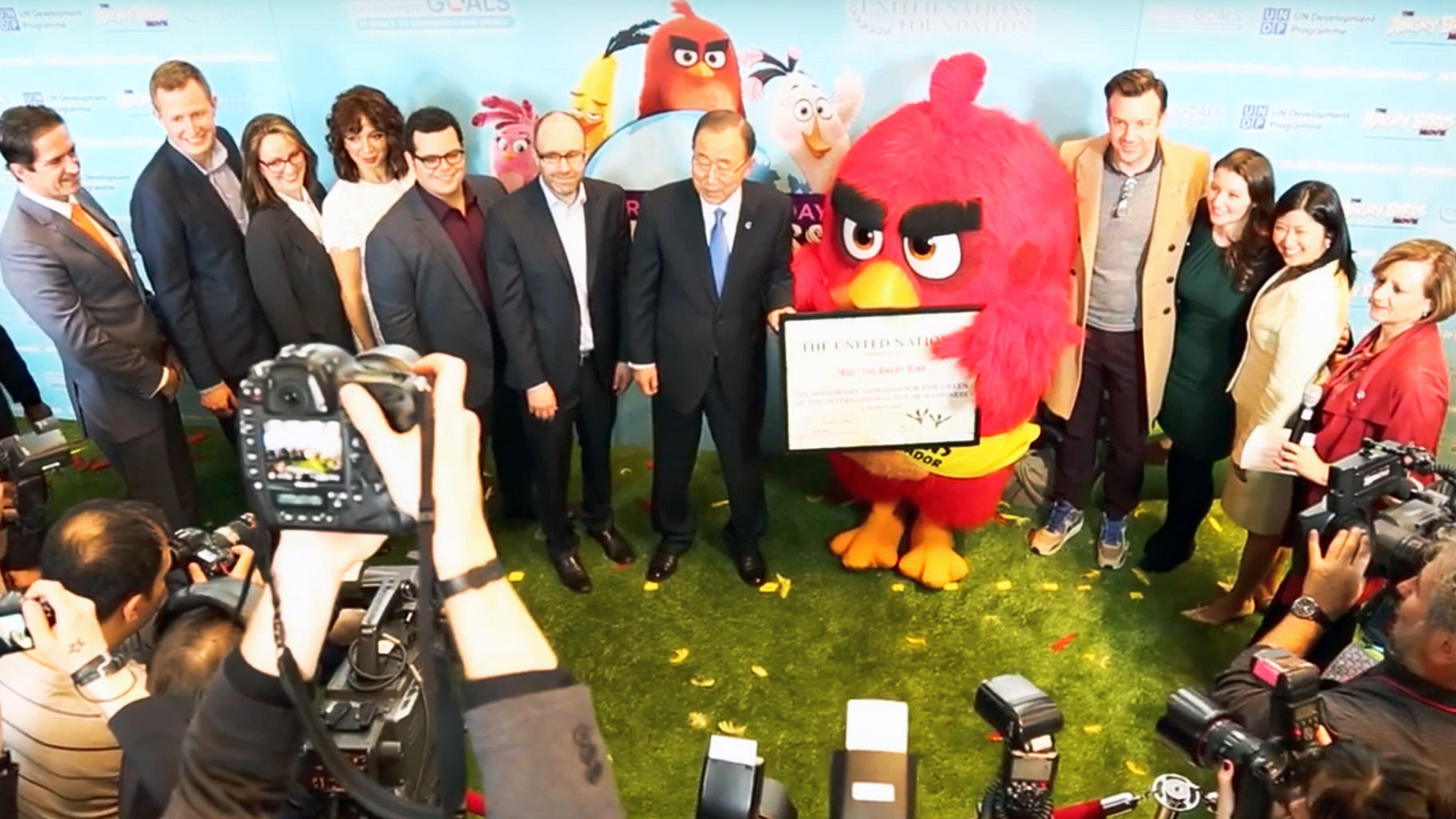 Red is now an honorary ambassador for <i>International Happiness Day. </i>(Photo Courtesy: YouTube screengrab)