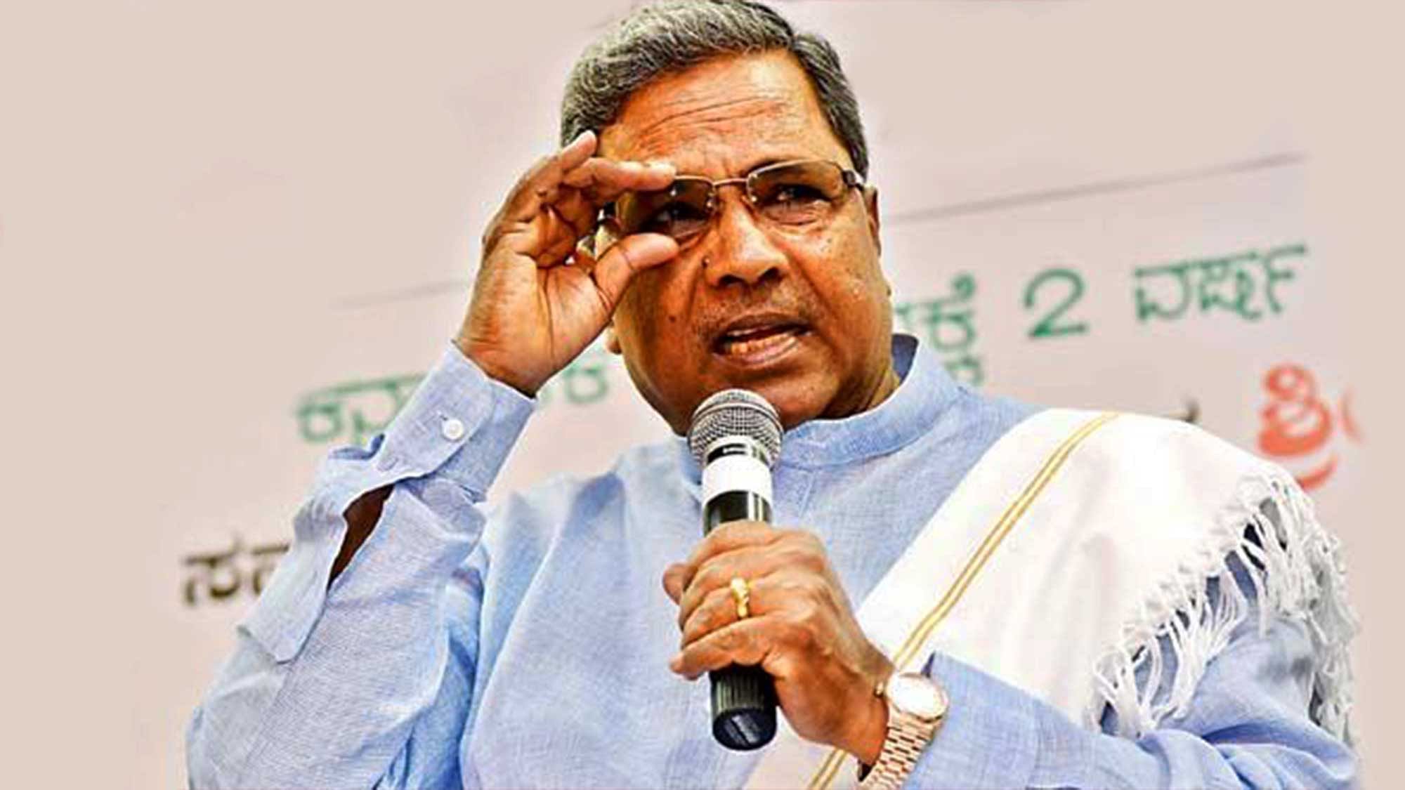 Karnataka Chief Minister Siddaramaiah. (Photo Courtesy: The News Minute)