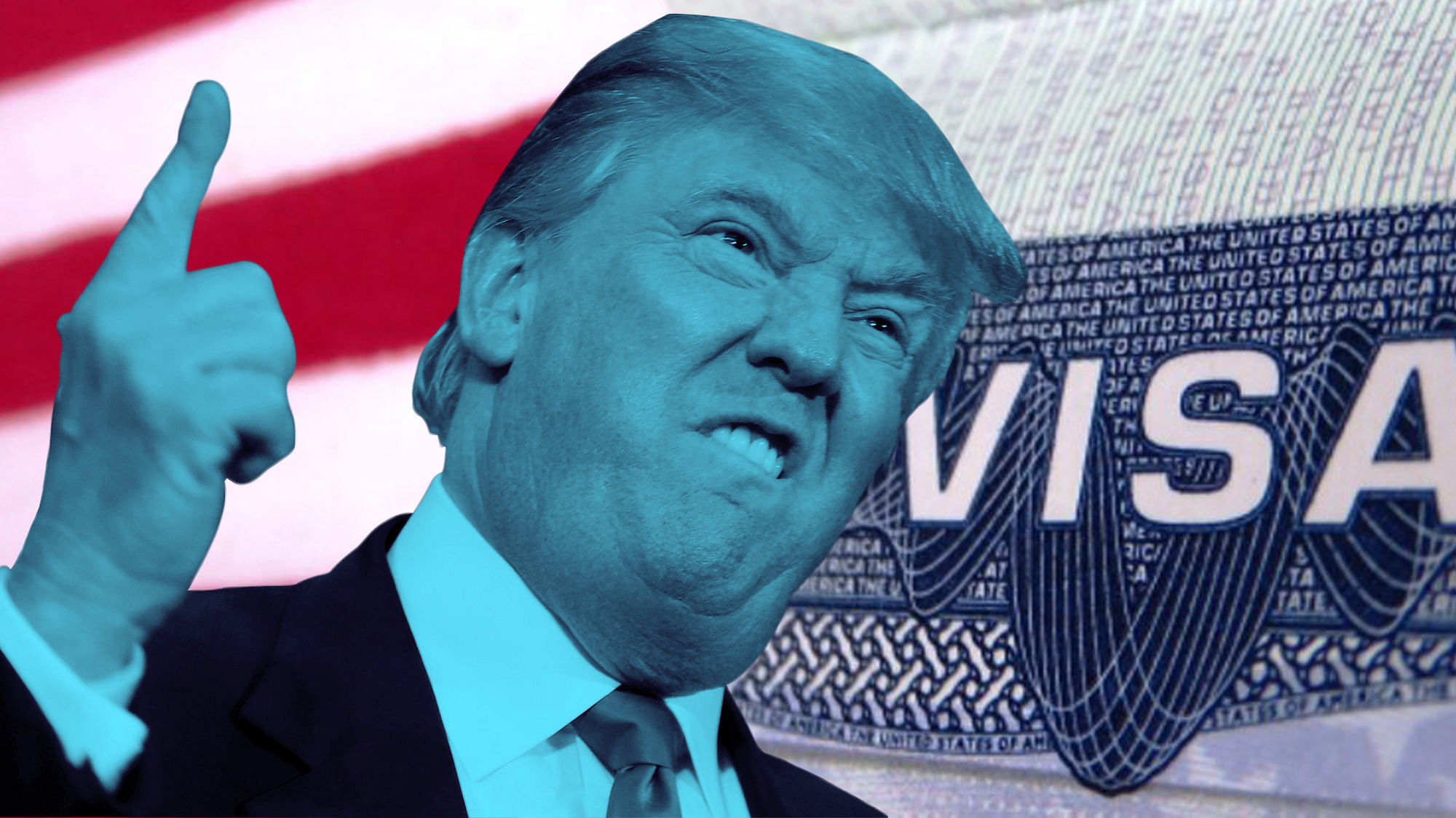 The issue of immigration has been a contentious point for all electoral debates in the presidential race so far. (Photo: iStockphoto, Reuters, altered by <b>The Quint</b>)