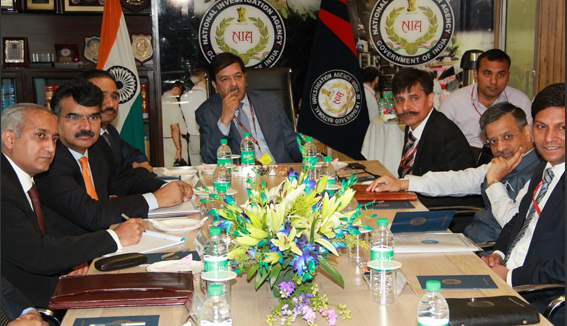Briefing underway of Pakistan JIT members by NIA officers on Monday, 28 March (Photo Courtesy: NIA)