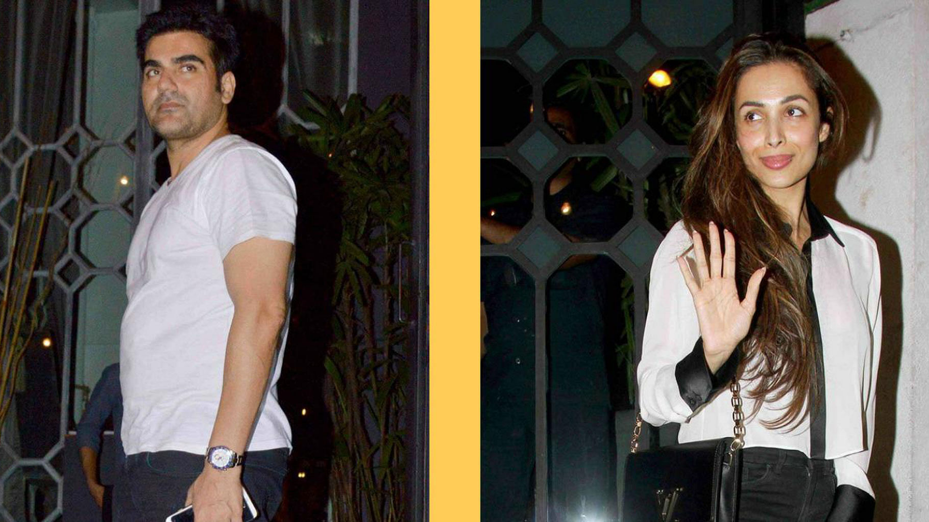 Arbaaz Khan and Malaika Arora at their last public appearance together for a family dinner on March 2 (Photos: Yogen Shah)