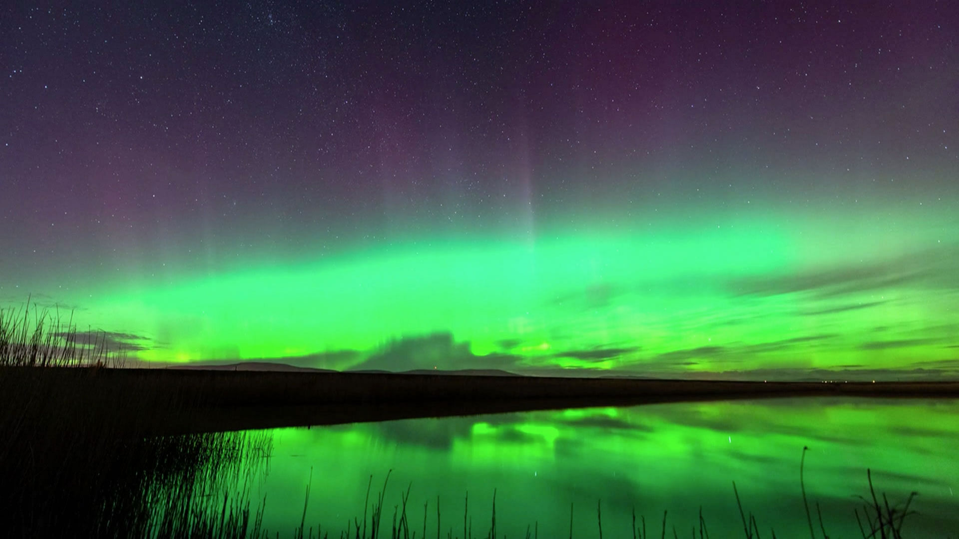  Aurora Borealis dazzled Britain’s  skies on Sunday night. (Photo: AP Screengrab) 