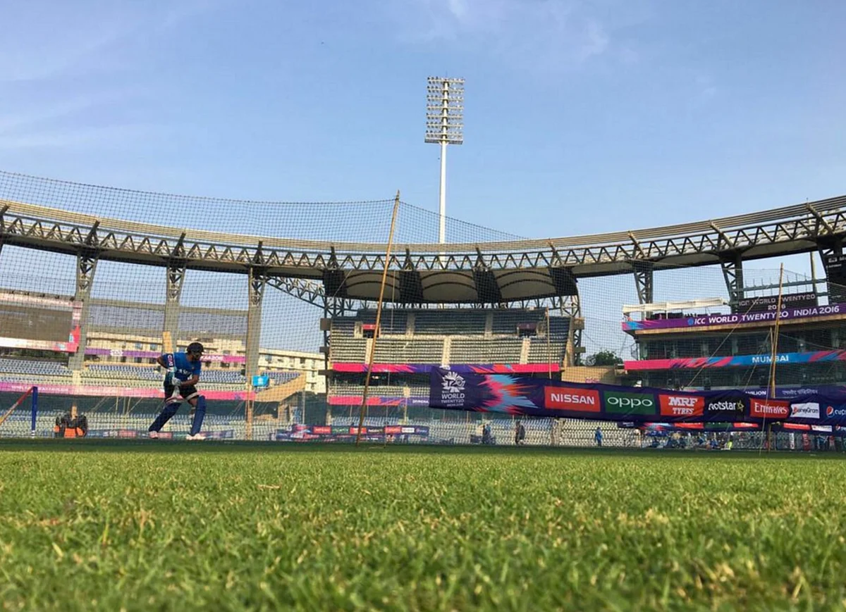 Rohit Sharma practicing at Wankhede stadium. (Photo Courtesy: Twitter/<a href="https://twitter.com/BCCI">@BCCI</a>)