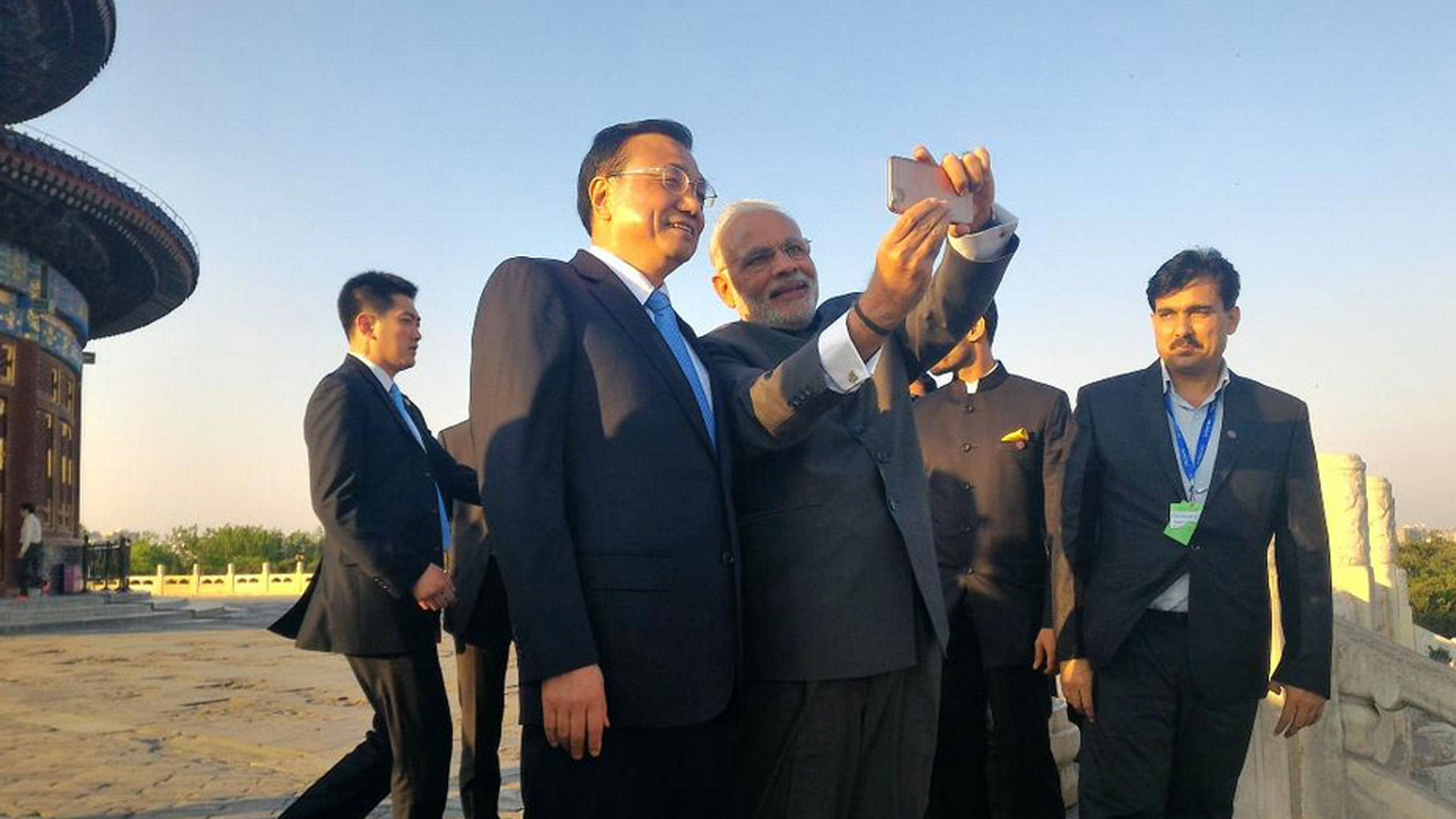 

Indian Prime Minister Narendra Modi with Chinese Premier Li Keqiang. <a href="https://twitter.com/meaindia">(Courtesy: Twitter/@MEAIndia)</a>