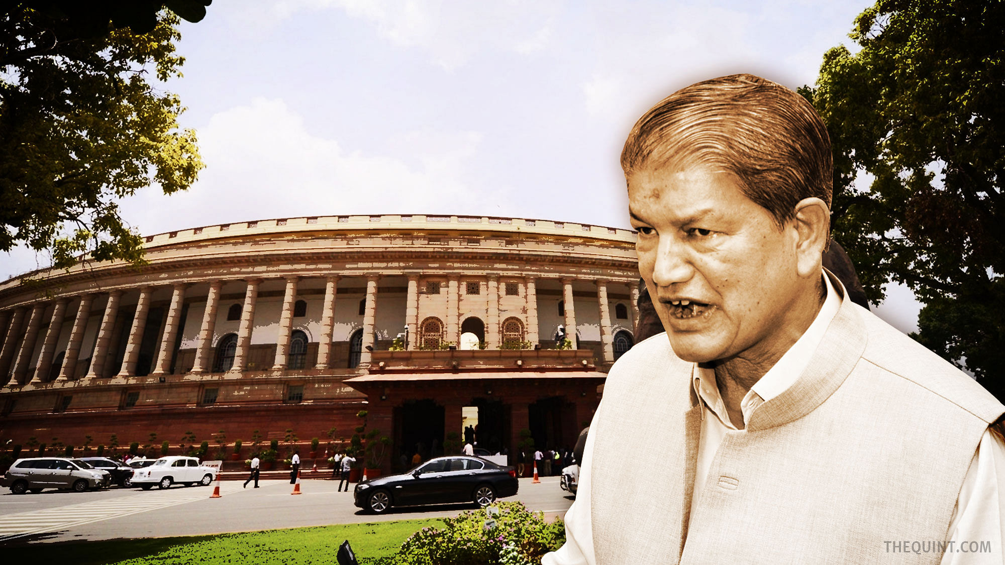 The Uttarakhand crisis and  the larger issue of President’s Rule and its misuse, are likely to dominate proceedings in the forthcoming session of Parliament. (Photo: Agencies/ Altered by <b>The Quint</b>)