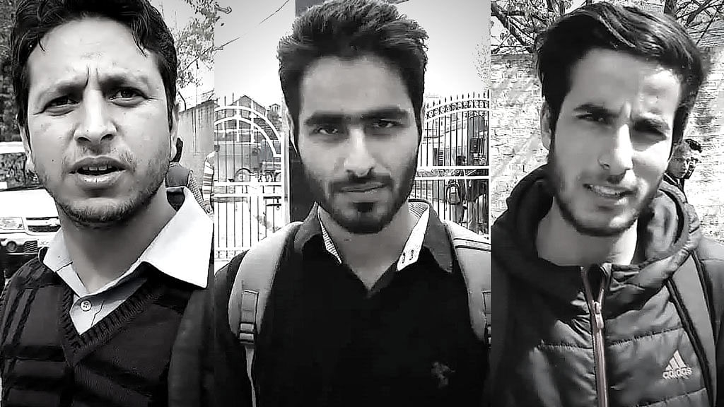 <b>The Quint</b> speaks with some Kashmiri students, who claim outstation students are disrupting classes. (Photo: Jehangir Ali)