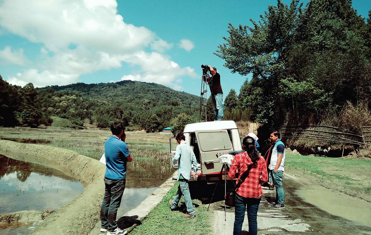 It’s not easy shooting a film in a remote corner of the breathtaking Arunachal Pradesh