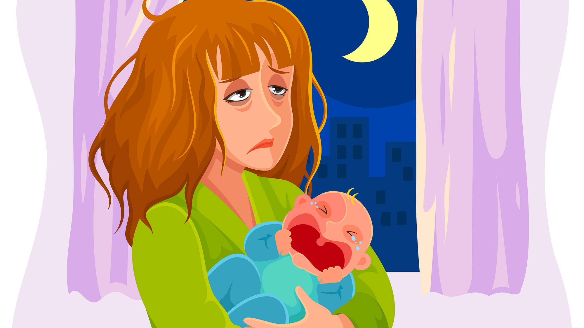 Oh, the troubles of a new mommy! (Photo: iStock)