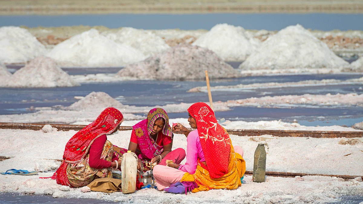 For generations, the women of Rajasthan have worked the Sambhar lake for salt. And yet, the reserves seem endless. (Photo: iStockphoto)