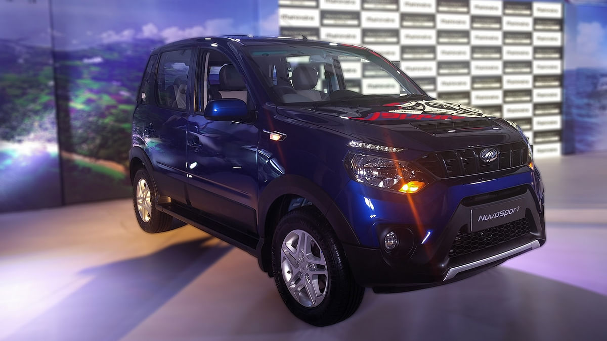  Mahindra NuvoSport is essentially a facelifted Quanto, with more aggressive styling.