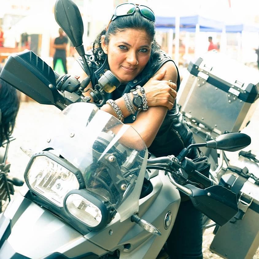 Daredevil biker Veenu Paliwal, also known as the ‘Lady of Harley’ was on a road-trip from Kashmir to Kanyakumari.