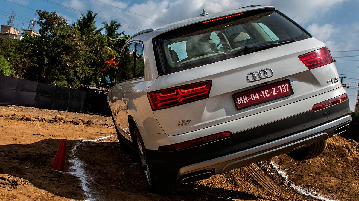 The Q drive also tests the limits of tilt-angles these cars can obtain. (Photo Courtesy: Audi)