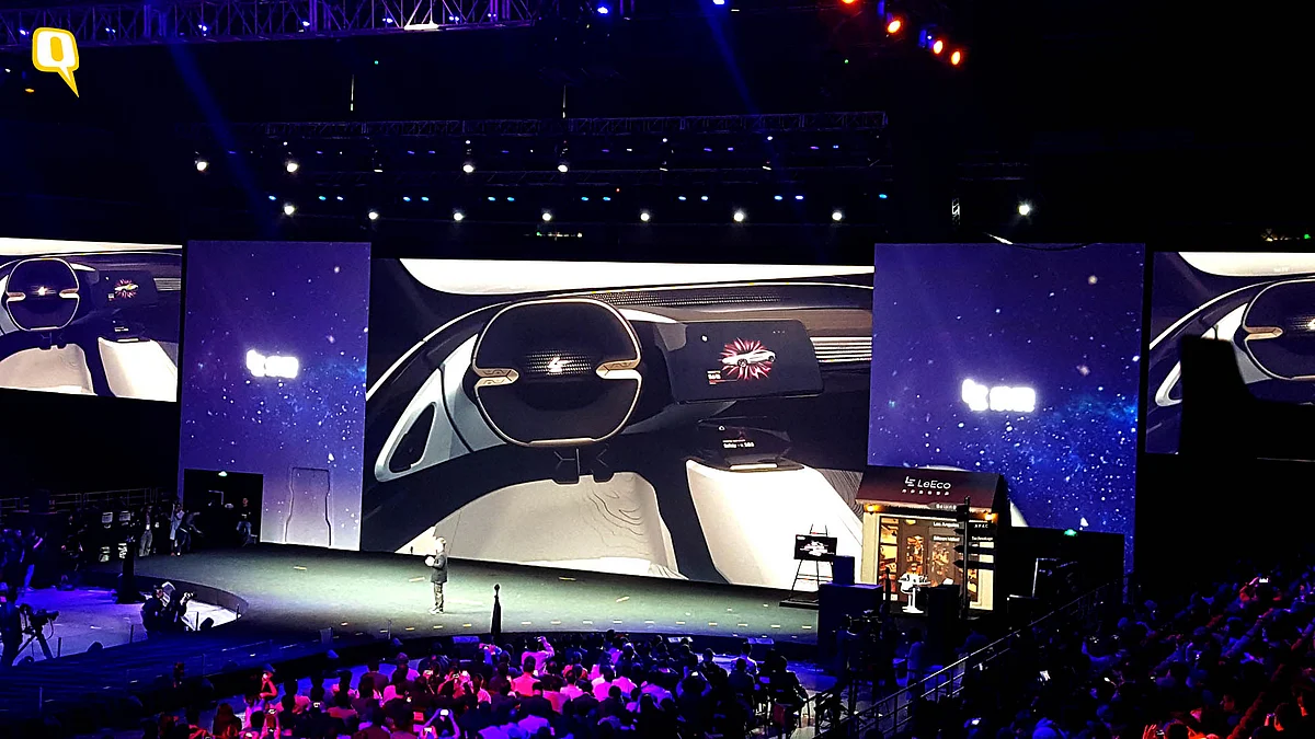 How’s that for the steering of an electric car? (Photo: <b>The Quint</b>)