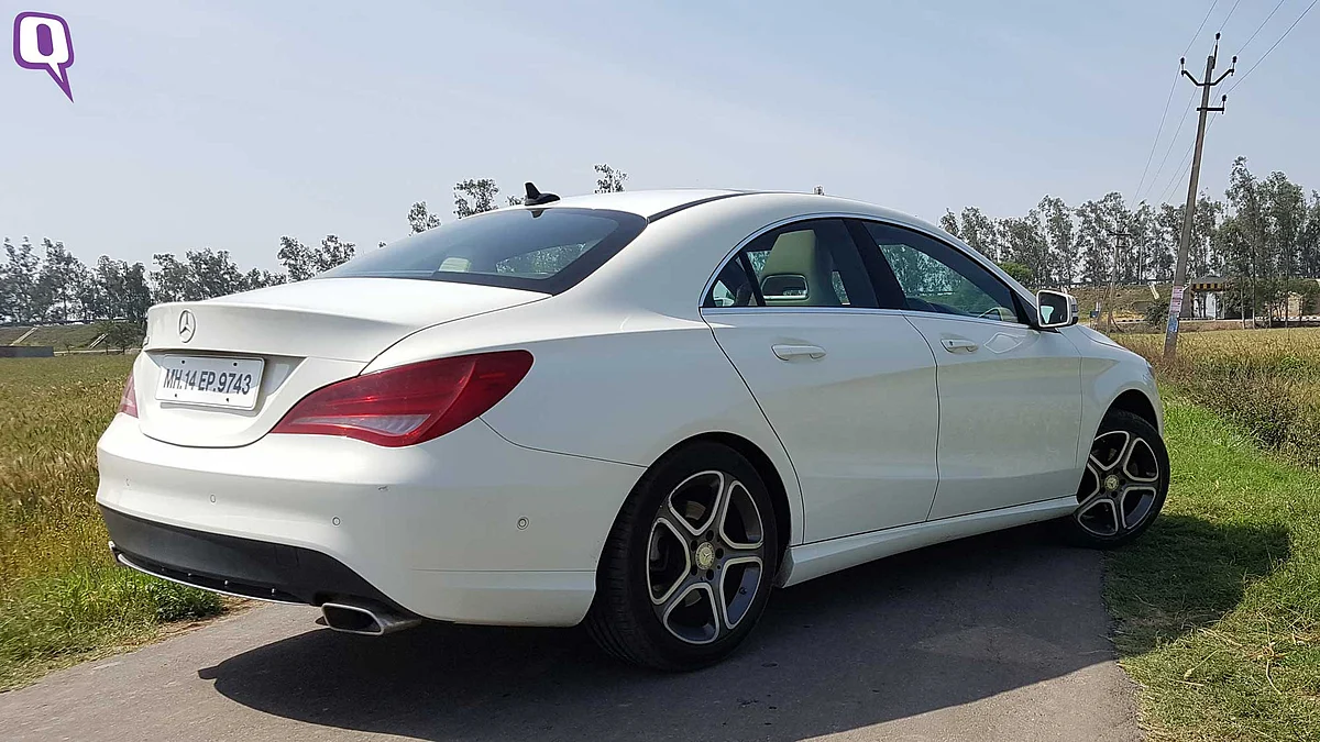 At Rs 35 lakh (ex-showroom, Delhi) the Mercedes-Benz CLA will make heads turn every time you drive it. (Photo: <b>The Quint</b>)