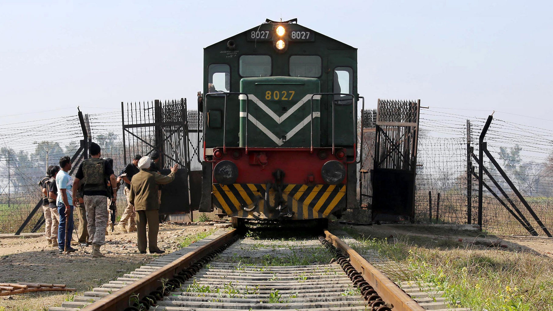 Samjhauta Express at the Indo-Pak border.&nbsp;