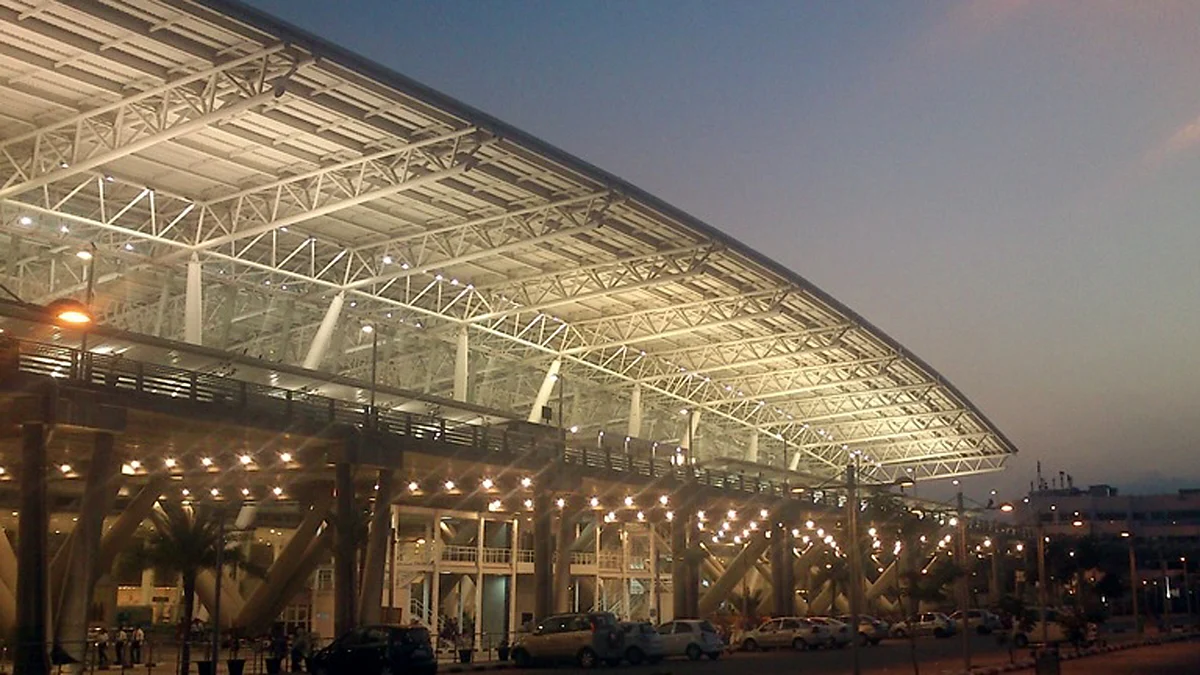 Around 30 flights were delayed and seven diverted to other airports.